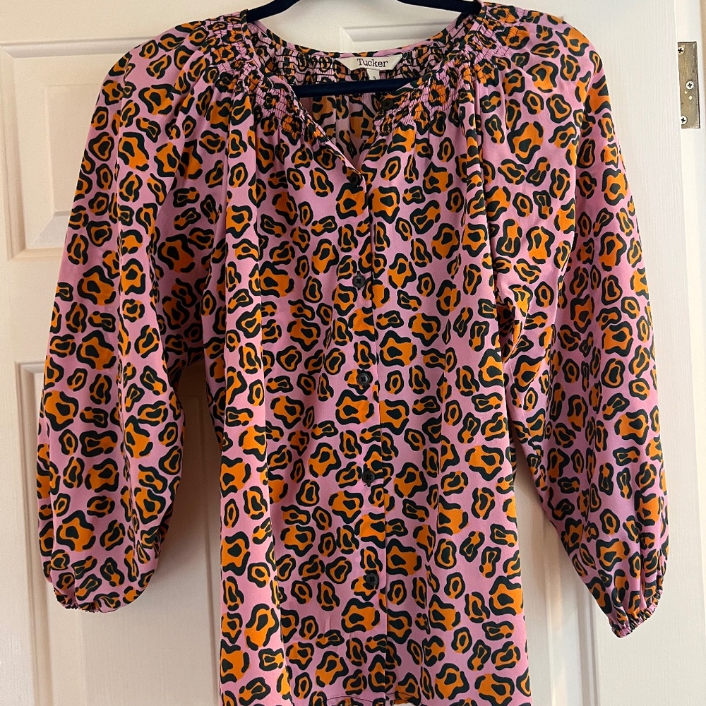 Tucker silk top